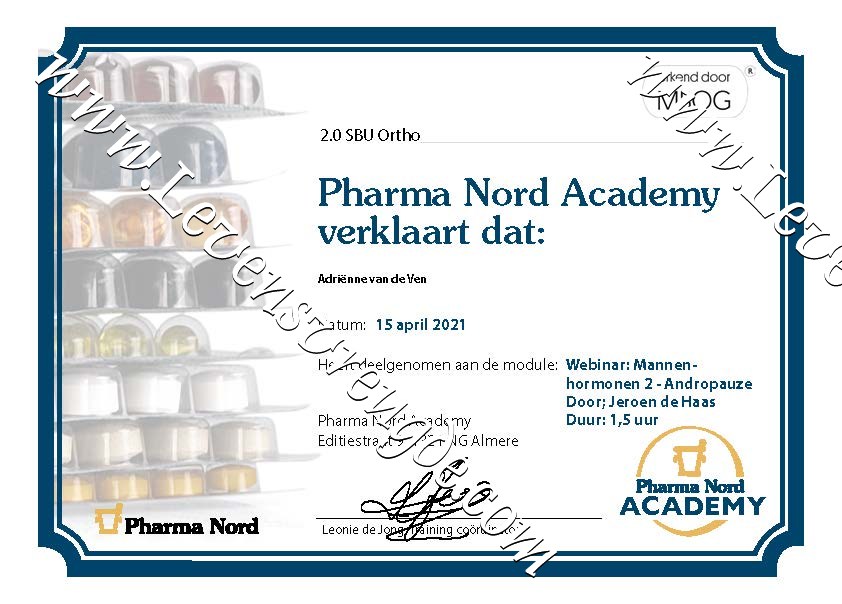 Mannenhormonen deel 2 en Andropauze - 2 SBU